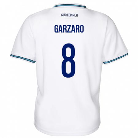 Kandiny Damen Guatemala Santiago Garzaro #8 Weiß Heimtrikot Trikot 24-26 T-Shirt