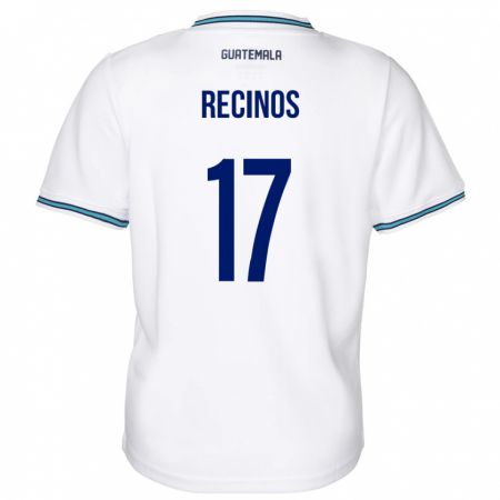 Kandiny Damen Guatemala Antony Recinos #17 Weiß Heimtrikot Trikot 24-26 T-Shirt