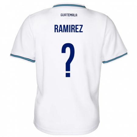 Kandiny Damen Guatemala Nelson Ramirez #0 Weiß Heimtrikot Trikot 24-26 T-Shirt