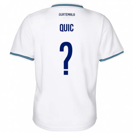 Kandiny Damen Guatemala Matthew Quic #0 Weiß Heimtrikot Trikot 24-26 T-Shirt