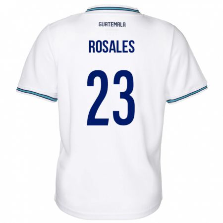 Kandiny Damen Guatemala Yareni Rosales #23 Weiß Heimtrikot Trikot 24-26 T-Shirt