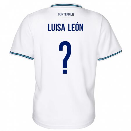 Kandiny Damen Guatemala Luisa León #0 Weiß Heimtrikot Trikot 24-26 T-Shirt