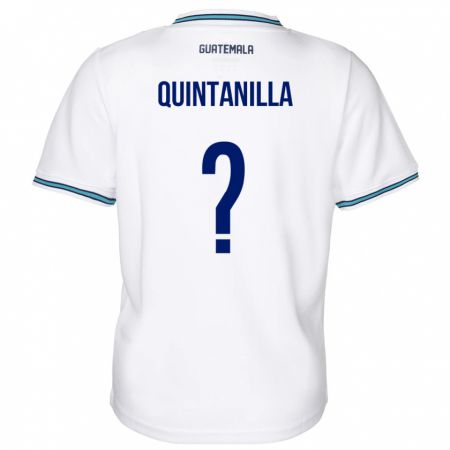 Kandiny Damen Guatemala Anayelli Quintanilla #0 Weiß Heimtrikot Trikot 24-26 T-Shirt