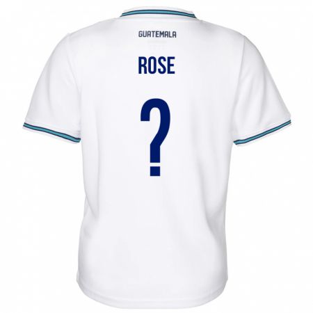 Kandiny Damen Guatemala Michelle Rose #0 Weiß Heimtrikot Trikot 24-26 T-Shirt