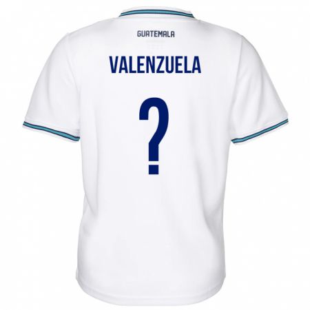 Kandiny Damen Guatemala Briana Valenzuela #0 Weiß Heimtrikot Trikot 24-26 T-Shirt