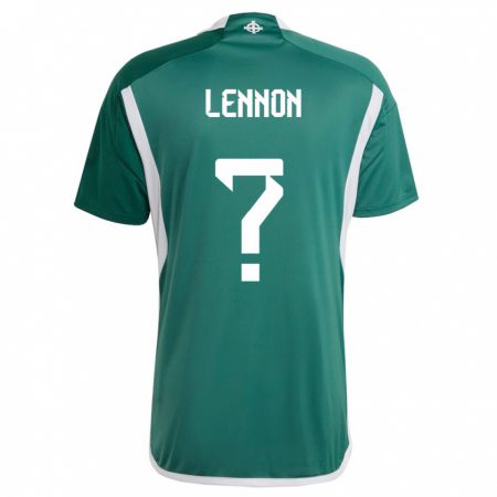 Kandiny Damen Nordirland Gallagher Lennon #0 Grün Heimtrikot Trikot 24-26 T-Shirt