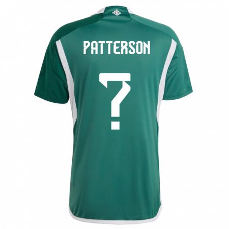 Kandiny Damen Nordirland Jack Patterson #0 Grün Heimtrikot Trikot 24-26 T-Shirt