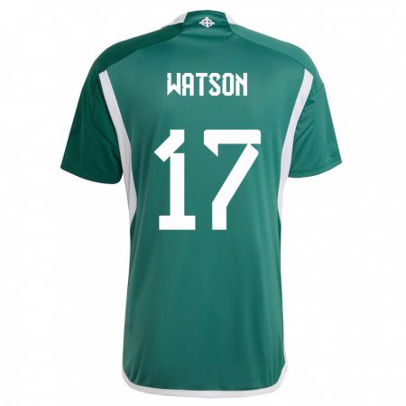 Kandiny Damen Nordirland Alex Watson #17 Grün Heimtrikot Trikot 24-26 T-Shirt
