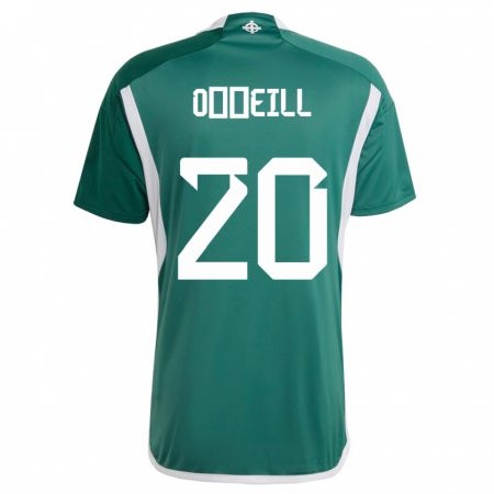 Kandiny Damen Nordirland Ceadach O’Neill #20 Grün Heimtrikot Trikot 24-26 T-Shirt