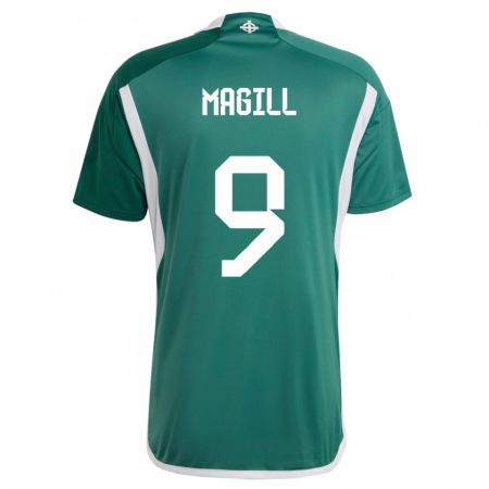 Kandiny Damen Nordirland Simone Magill #9 Grün Heimtrikot Trikot 24-26 T-Shirt
