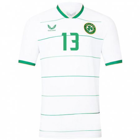 Kandiny Damen Irische Hayley Nolan #13 Weiß Auswärtstrikot Trikot 24-26 T-Shirt