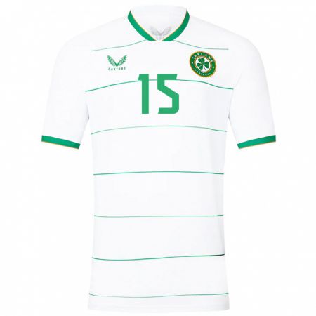 Kandiny Damen Irische Gideon Tetteh #15 Weiß Auswärtstrikot Trikot 24-26 T-Shirt