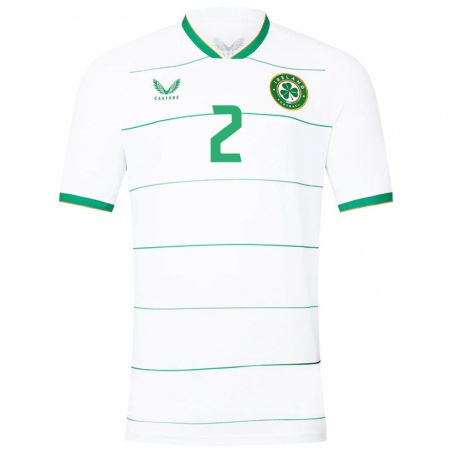Kandiny Damen Irische James Roche #2 Weiß Auswärtstrikot Trikot 24-26 T-Shirt