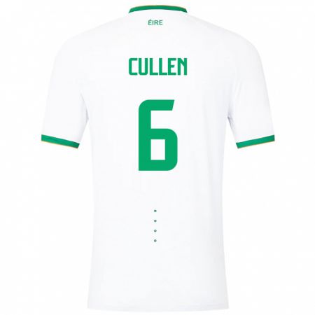 Kandiny Damen Irische Josh Cullen #6 Weiß Auswärtstrikot Trikot 24-26 T-Shirt