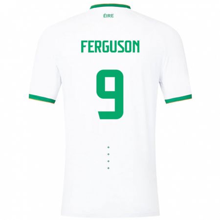 Kandiny Damen Irische Evan Ferguson #9 Weiß Auswärtstrikot Trikot 24-26 T-Shirt