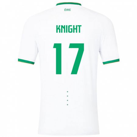 Kandiny Damen Irische Jason Knight #17 Weiß Auswärtstrikot Trikot 24-26 T-Shirt