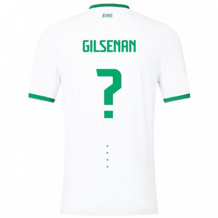 Kandiny Damen Irische Zak Gilsenan #0 Weiß Auswärtstrikot Trikot 24-26 T-Shirt