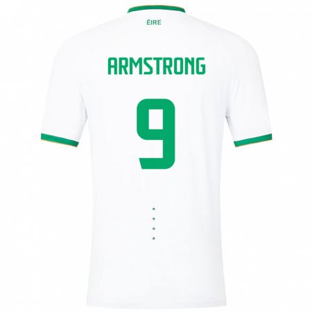 Kandiny Damen Irische Sinclair Armstrong #9 Weiß Auswärtstrikot Trikot 24-26 T-Shirt