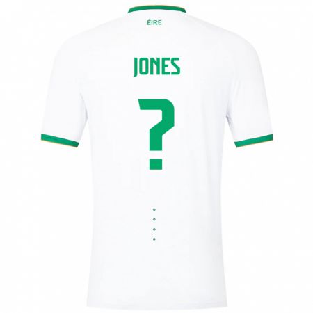 Kandiny Damen Irische Nico Jones #0 Weiß Auswärtstrikot Trikot 24-26 T-Shirt