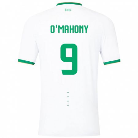 Kandiny Damen Irische Mark O'mahony #9 Weiß Auswärtstrikot Trikot 24-26 T-Shirt