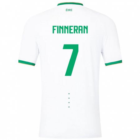Kandiny Damen Irische Rory Finneran #7 Weiß Auswärtstrikot Trikot 24-26 T-Shirt