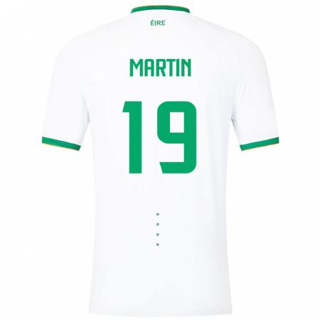 Kandiny Damen Irische William Martin #19 Weiß Auswärtstrikot Trikot 24-26 T-Shirt