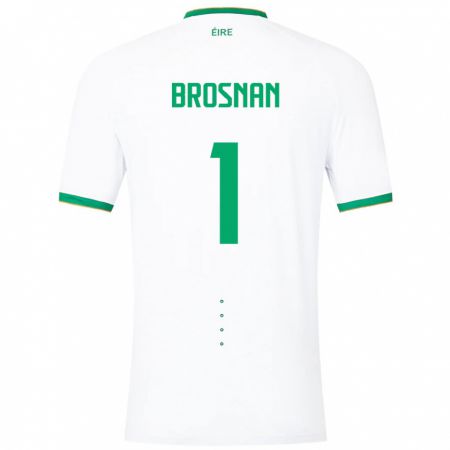 Kandiny Damen Irische Courtney Brosnan #1 Weiß Auswärtstrikot Trikot 24-26 T-Shirt