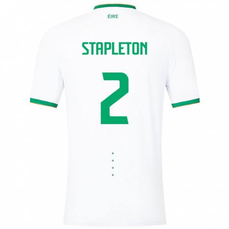 Kandiny Damen Irische Jessie Stapleton #2 Weiß Auswärtstrikot Trikot 24-26 T-Shirt