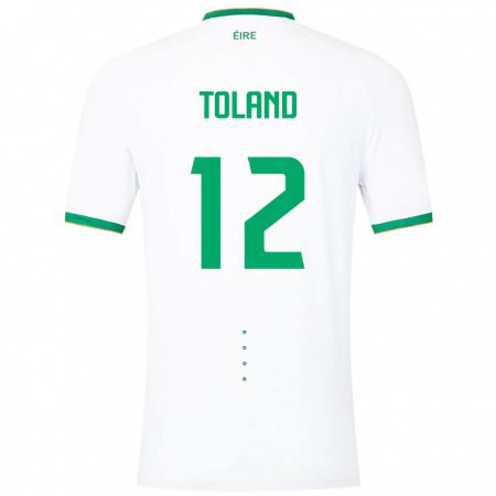 Kandiny Damen Irische Tyler Toland #12 Weiß Auswärtstrikot Trikot 24-26 T-Shirt