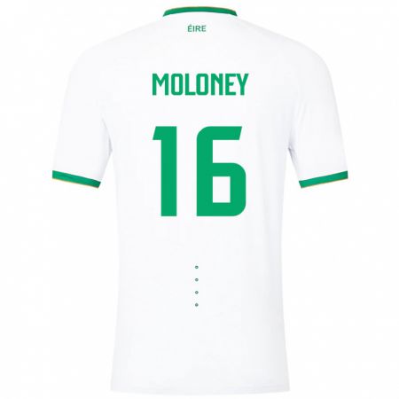 Kandiny Damen Irische Grace Moloney #16 Weiß Auswärtstrikot Trikot 24-26 T-Shirt
