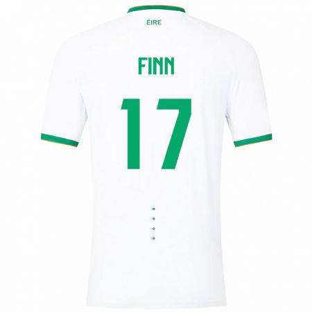 Kandiny Damen Irische Jamie Finn #17 Weiß Auswärtstrikot Trikot 24-26 T-Shirt