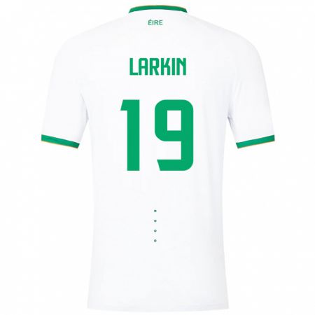 Kandiny Damen Irische Abbie Larkin #19 Weiß Auswärtstrikot Trikot 24-26 T-Shirt