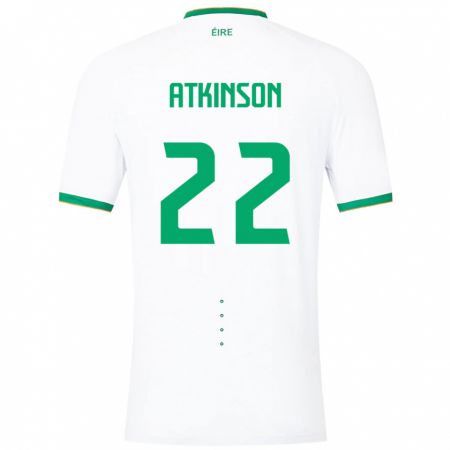 Kandiny Damen Irische Isibeal Atkinson #22 Weiß Auswärtstrikot Trikot 24-26 T-Shirt