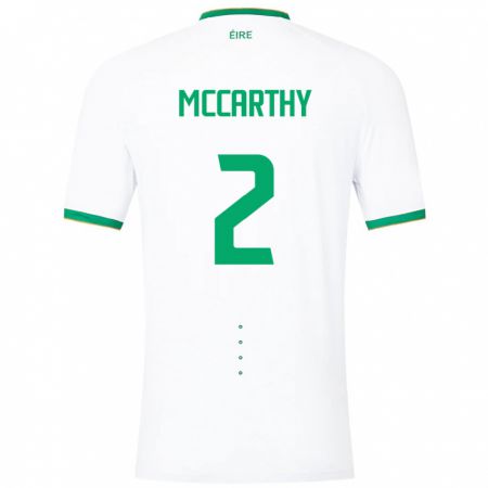 Kandiny Damen Irische Savannah Mccarthy #2 Weiß Auswärtstrikot Trikot 24-26 T-Shirt