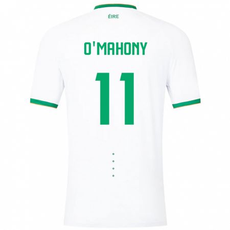 Kandiny Damen Irische Éabha O'mahony #11 Weiß Auswärtstrikot Trikot 24-26 T-Shirt