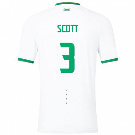 Kandiny Damen Irische Harriet Scott #3 Weiß Auswärtstrikot Trikot 24-26 T-Shirt