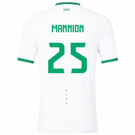 Kandiny Damen Irische Aoife Mannion #25 Weiß Auswärtstrikot Trikot 24-26 T-Shirt