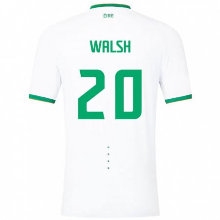 Kandiny Damen Irische Claire Walsh #20 Weiß Auswärtstrikot Trikot 24-26 T-Shirt