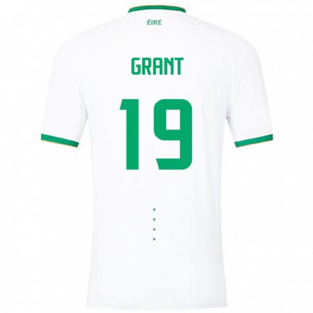 Kandiny Damen Irische Ciara Grant #19 Weiß Auswärtstrikot Trikot 24-26 T-Shirt
