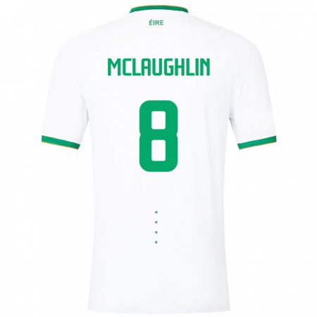 Kandiny Damen Irische Roma Mclaughlin #8 Weiß Auswärtstrikot Trikot 24-26 T-Shirt