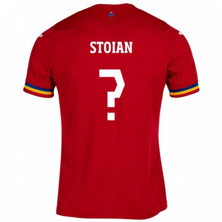 Kandiny Damen Rumänische Alexandru Stoian #0 Rot Auswärtstrikot Trikot 24-26 T-Shirt