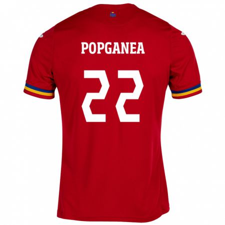 Kandiny Damen Rumänische Mirela Pop-Ganea #22 Rot Auswärtstrikot Trikot 24-26 T-Shirt