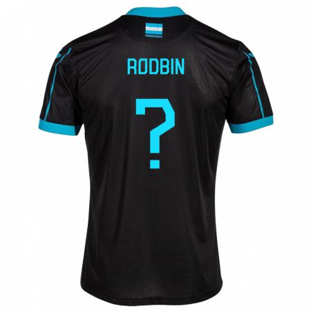 Kandiny Damen Honduras Rodbin Mejía #0 Schwarz Auswärtstrikot Trikot 24-26 T-Shirt