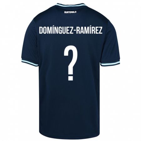 Kandiny Damen Guatemala Marco Domínguez-Ramírez #0 Blau Auswärtstrikot Trikot 24-26 T-Shirt