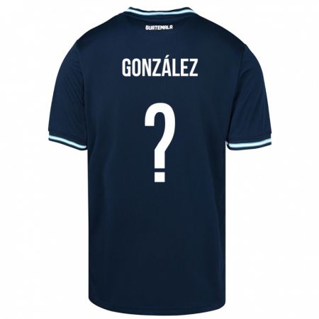 Kandiny Damen Guatemala Erick González #0 Blau Auswärtstrikot Trikot 24-26 T-Shirt