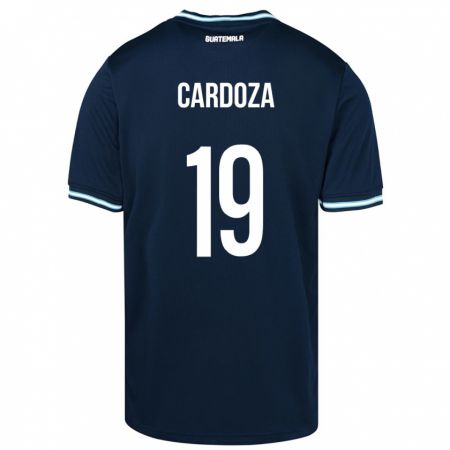 Kandiny Damen Guatemala Elmer Cardoza #19 Blau Auswärtstrikot Trikot 24-26 T-Shirt