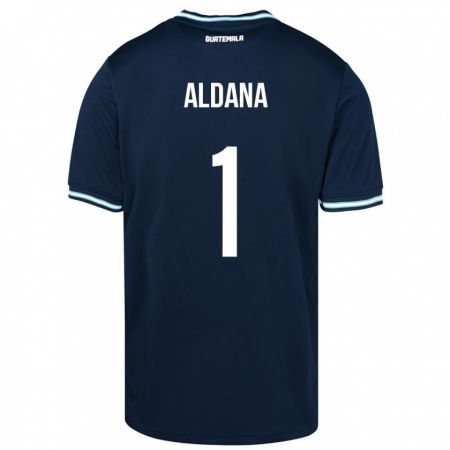 Kandiny Damen Guatemala David Aldana #1 Blau Auswärtstrikot Trikot 24-26 T-Shirt