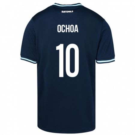 Kandiny Damen Guatemala José Ochoa #10 Blau Auswärtstrikot Trikot 24-26 T-Shirt