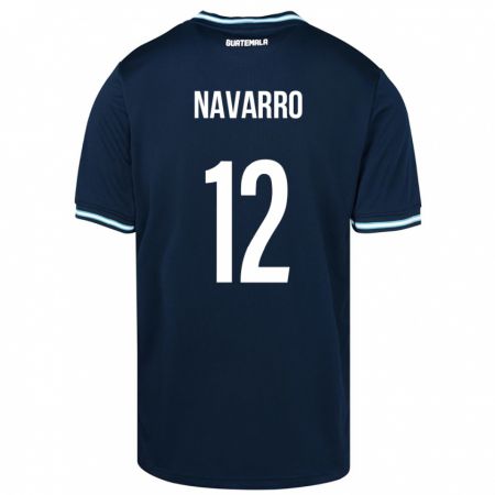 Kandiny Damen Guatemala Kenderson Navarro #12 Blau Auswärtstrikot Trikot 24-26 T-Shirt