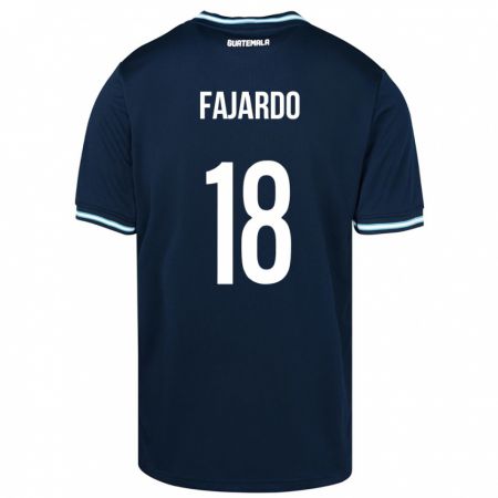 Kandiny Damen Guatemala William Fajardo #18 Blau Auswärtstrikot Trikot 24-26 T-Shirt